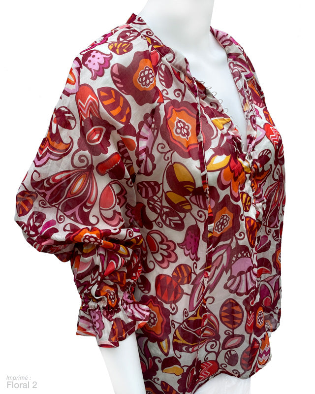 Eugenie top in cotton voile