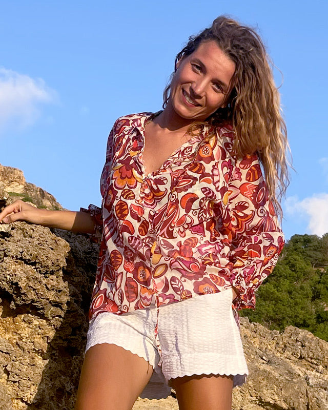 Eugenie top in cotton voile