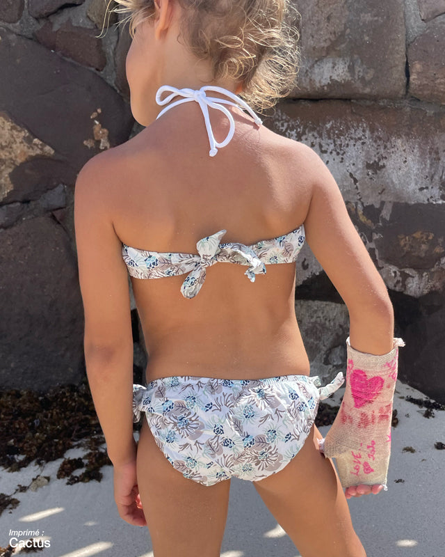 Bikini coton avec haut bandeau